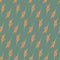 Seamless pattern orange seed reed on green marsh background