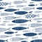 Seamless pattern of ornamental fish 2