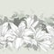 Seamless pattern with ornate white Lily flower