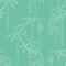 Seamless pattern of outlines abstract bamboo plants