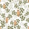 Seamless pattern owls in the forest