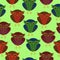 Seamless pattern with owls. For wrapping paper and fabric