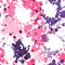 Seamless pattern with paint blobs
