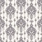 Seamless pattern paisley foulard motif. Traditional arabesque damask background. Vector ethnic vintage swatch