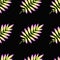 Seamless pattern with palm leaf