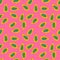 Seamless pattern with papayas. Papaya ornament background. Fruits backdrop