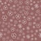 Seamless pattern, pastel flower brown brick matte, simple design vector