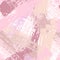 Seamless pattern with pastel pink brush strokes. Abstract vector