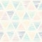 Seamless pattern - pastel triangles