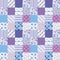 Seamless pattern patchwork nature pink color. Print fabric textile decorative.