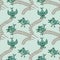 Seamless pattern, pattern, childrens illustration - birds and spikes.