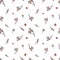 Seamless pattern pencil illustration of winter Merry Christmas,
