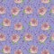 Seamless pattern of peony lilac substrate. Flower pattern. Vector.