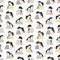 Seamless pattern with people in love. Backdrop with cute cuddling romantic couples or hugging men and women on white