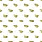 Seamless pattern with photo of green frog on a white background