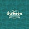 Seamless pattern with a picture of salmon