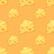 Seamless Pattern with pieces of Cheese