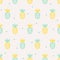 Seamless pattern with pineapples