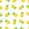 Seamless pattern with pineapples on white background. Summer, tropical, exotic, freshness, food concept for wrapping, wallpaper,