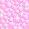 Seamless pattern with pink bubbles, realistic bubbles background, pink blob wallpaper, vector