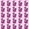 Seamless pattern of pink duck cartoon