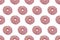 Seamless Pattern of Pink glazed Donuts