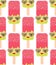 seamless pattern pink ice cream, ice lolly with sprinkles. Kawaii with pink cheeks and eyes, Sunglasses, pastel colors on white