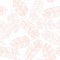 Seamless pattern with pink leaves on white background