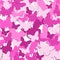 Seamless Pattern With Pink Paper Butterfly Ornament Background Happy Women Day Concept