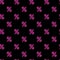 Seamless pattern with pink percentage sign icons on black background. Business, financial, sale, discount, benefit