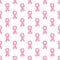 Seamless pattern pink ribbon