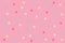 Seamless pattern pink yellow and green star pastel color on pink background for business, marketing, flyers, bunners,