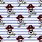 Seamless pattern pirates, hand drawing.