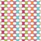 Seamless Pattern Plaited Paper Stripes Rainbow Retro Colors And White