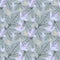 Seamless pattern plant leaves in blue gray color