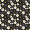 Seamless pattern with plumeria flowers butterflies sketch, black yellow white background. simple ornament, Can be used for Gift