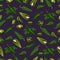 Seamless pattern of Poblano peppers.