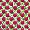 Seamless pattern with pomegranates. Decorative patterns of the pomegranate fruit