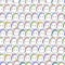 Seamless pattern with pony and unicorn faces