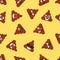 Seamless pattern with poop emojies. Emoticons background. Texture