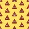 Seamless pattern with poop emojies. Emoticons background. Texture