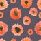 seamless pattern poppies background colored