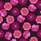 Seamless pattern with poppies, floral background. Scandinavian m