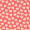 Seamless pattern, print, cute delicate striped hearts on a pink background. Design for Valentine\\\'s Day. Textile, cover