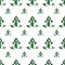 Seamless pattern, prints of Christmas trees