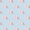 Seamless pattern, printshop, Set of toilet paper roll and liquid soap or sanitizer on blue. The deficit in supermarkets,