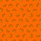 Seamless pattern of pumpkins. Happy haloween. Vector illustration.