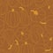 Seamless pattern of pumpkins line art in monochrome brown color. Simple Texture of pumpkins, squash and gourd. Repeatable motif