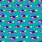 Seamless pattern with purple aquarium fish