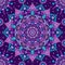 Seamless pattern Purple mandala. Decorative oriental element